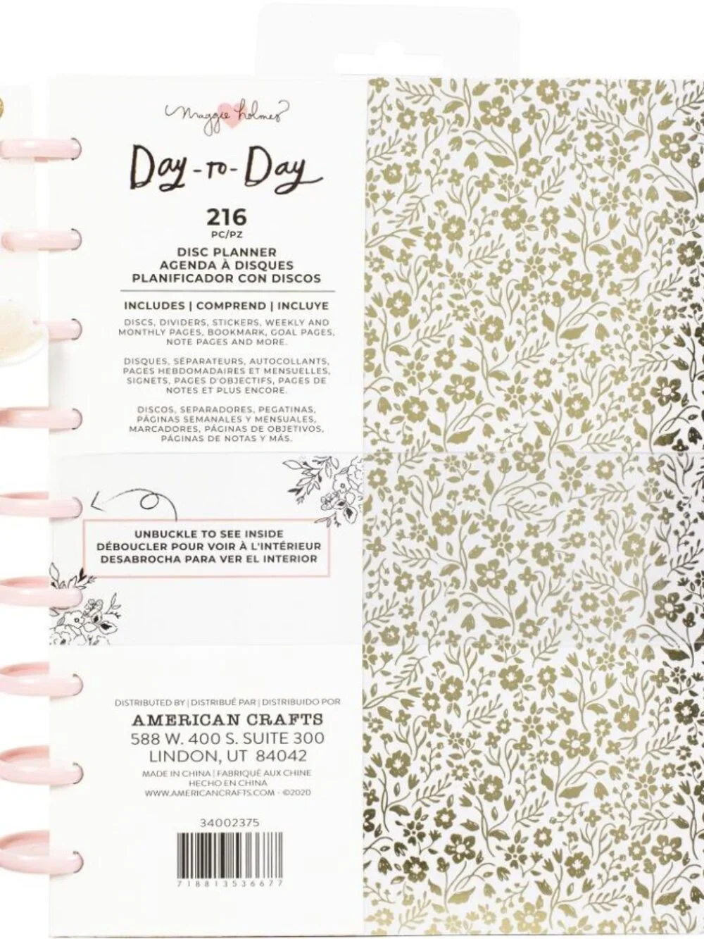 American Crafts , Maggie Holmes Day-to-Day Undated 12-Month Planner - NWOT